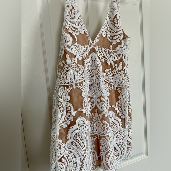 NWT Free People Sequin Mini Dress - Boho Bridal - Picture 9 of 10